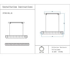 Люстра Kink Light Гэлли 07599-90L,36 2
