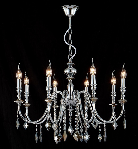 Подвесная люстра Crystal Lux MERCEDES SP8 CHROME/SMOKE Фото № 3