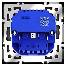 Розетка встраиваемая Voltum S70 с заземлением и защитными шторками, 16А, с USB, A+A, (графит) VLS040407 3