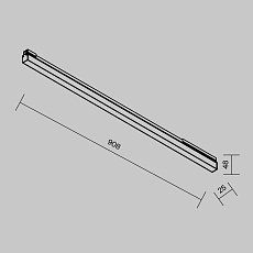 Уличный трековый светильник Maytoni Outdoor O-TR02-1-S-24WB3K 3