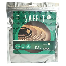 Светодиодная лента Saffit 6W/m 60LED/m 2835SMD теплый белый 5М SST01 55237 2