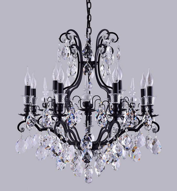 Подвесная люстра Crystal Lux Magnifico SP13 Black/Transparent изображение 5 Подвесная люстра Crystal Lux Magnifico SP13 Black/Transparent Фото № 5