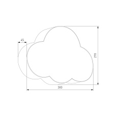 Настенный светильник TK Lighting 4967 Cloud 1