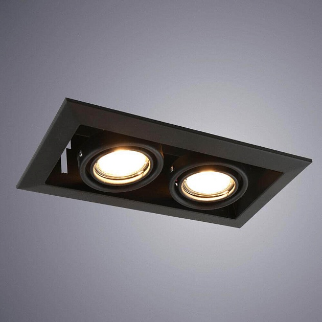 Встраиваемый светильник Arte Lamp Cardani Piccolo A5941PL-2BK изображение 2 Встраиваемый светильник Arte Lamp Cardani Piccolo A5941PL-2BK Фото № 2