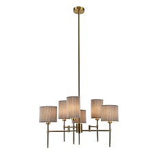 Подвесная люстра Indigo Plisse 13033/6R Brass V000536 3