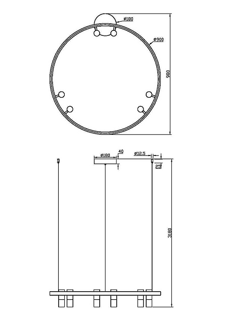 Подвесная светодиодная люстра Maytoni Satellite MOD102PL-L42BK изображение 7 Подвесная светодиодная люстра Maytoni Satellite MOD102PL-L42BK Фото № 7