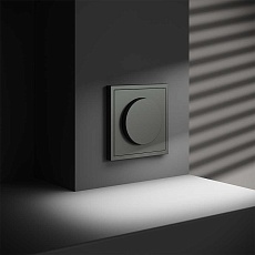 Светорегулятор встраиваемый Voltum S70 поворотно-нажимной 600 Вт, (титан) VLS070306 2