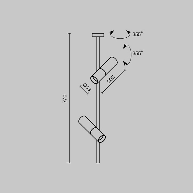Подвесной светильник Maytoni Elti C021CL-02B изображение 7 Подвесной светильник Maytoni Elti C021CL-02B Фото № 7