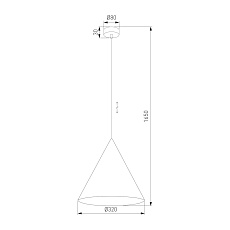 Подвесной светильник TK Lighting 10009 Cono 1