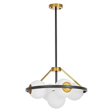 Подвесная люстра Lumina Deco Donzano LDP 8034-5 BK+WT 4