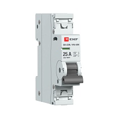 Выключатель нагрузки 1P 25А ВН-63N EKF PROxima S63125