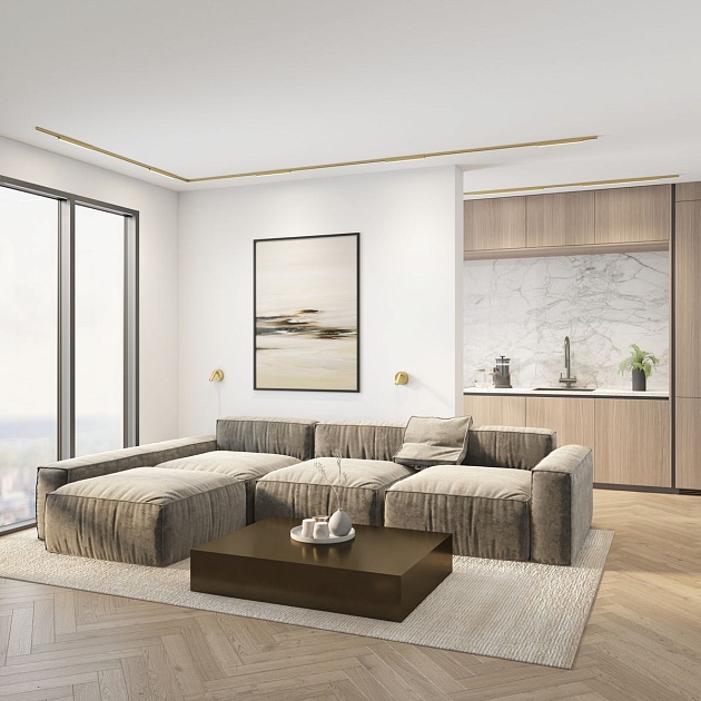 Трековый светодиодный светильник Denkirs Shine Linear DK5752-SB Фото № 3