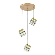 Подвесная светодиодная люстра Indigo Radioso 12048/3P Gold V000134L 2