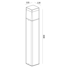 Уличный светодиодный светильник Mantra Chicago 8109 1