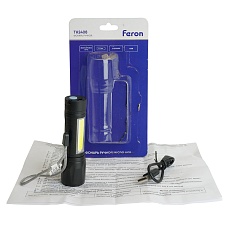 Фонарь ручной Feron TH2408 с аккумулятором USB ZOOM 51118 1