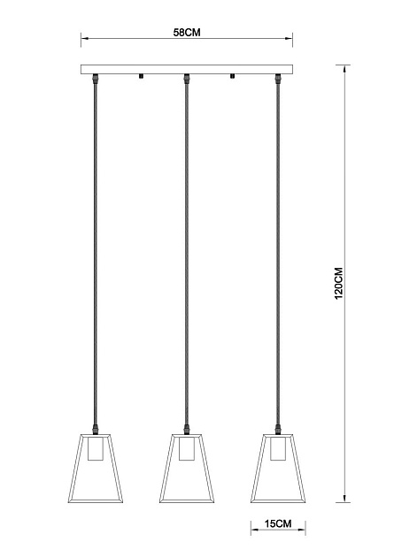 Подвесной светильник Arte Lamp Brussels A8030SP-3BK изображение 2 Подвесной светильник Arte Lamp Brussels A8030SP-3BK Фото № 2