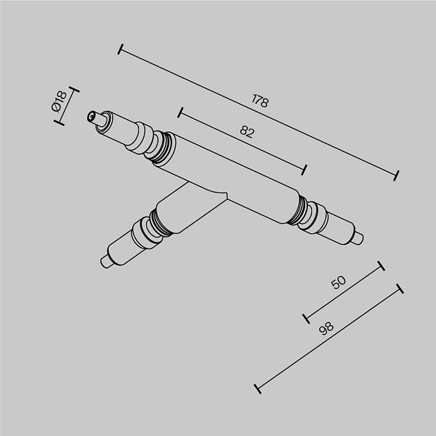 Т- образный коннектор Maytoni Technical CA007TC-BS изображение 4 Т- образный коннектор Maytoni Technical CA007TC-BS Фото № 4