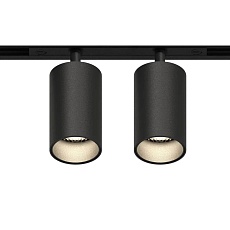 GRAFFIT Трековый светильник TWIN-SPOT LED 48В 2x10Вт 3000К CRI90 50° NO-DIM угольно-черный 1