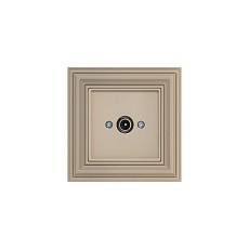 ТВ-розетка оконечная Liregus Retro кремовый омбре 29-127