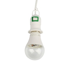 Патрон подвесной с выключателем и штепсельной вилкой Uniel DLC-P-T50B/E27 3M White UL-00009249 3