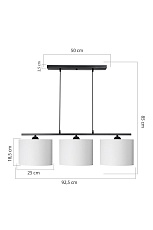 Подвесная люстра Toplight Laurene TL1610H-03WH 3