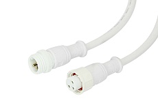Соединительный кабель (3pin) герметичный (IP67) 3х0.5мм² белый REXANT 11-9530 1