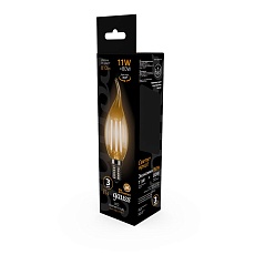 Лампа светодиодная филаментная Gauss E14 11W 2700К прозрачная 104801111 5