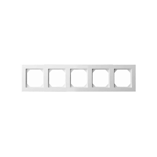 Рамка 5-постовая Liregus Epsilon белый 28-042 Фото № 1