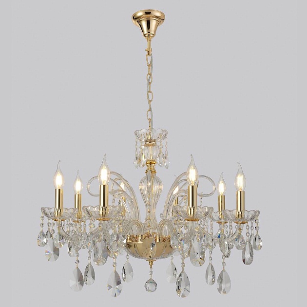 Подвесная люстра Crystal Lux MONICA SP8 GOLD Фото № 4
