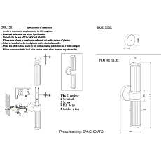 Бра Crystal Lux Sancho AP2 Brass 1