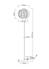 Торшер Moderli Flake V11010-F 1