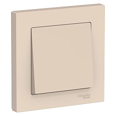 Выключатель одноклавишный Systeme Electric AtlasDesign 10A 250V бежевый ATN000212