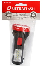Ручной светодиодный фонарь Ultraflash Т от батареек 105х45 75 лм LED16014 14253 3