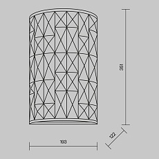 Настенный светильник Maytoni Gelid MOD184-WL-02-CH 1