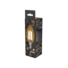Лампа светодиодная филаментная Gauss E14 13W 2700K прозрачная 103801113 4