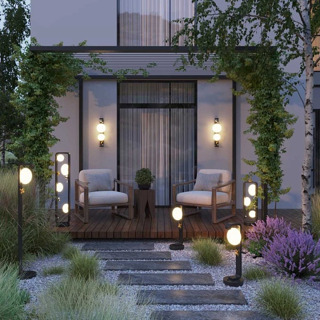 Уличный настенный светильник ODEON LIGHT NATURE 5434/2W изображение 3 Уличный настенный светильник ODEON LIGHT NATURE 5434/2W Фото № 3