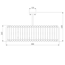 Потолочная люстра Bogates Castellie 361/8 2