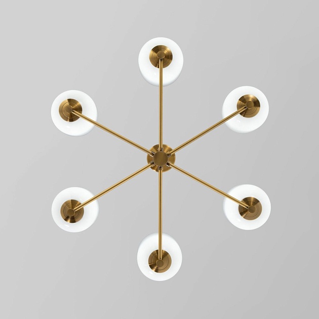 Подвесная люстра Eurosvet Loona 60161/6 латунь Фото № 5