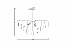 Подвесная люстра Freya Porto FR5104PL-08BS 1