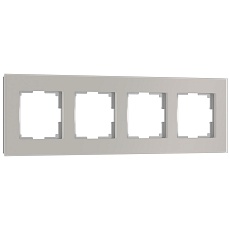 Рамка Werkel Senso на 4 поста дымчатый W0043117 4690389206467