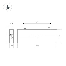 Трековый светодиодный светильник Arlight Mag-Orient-Dots-Fold-S230-12W Day4000 041531 1