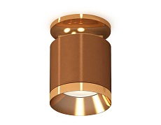 Комплект накладного светильника Ambrella light Techno Spot XS7404121 SCF/PYG кофе песок/золото желтое полированное (N7929, C7404, N7034)
