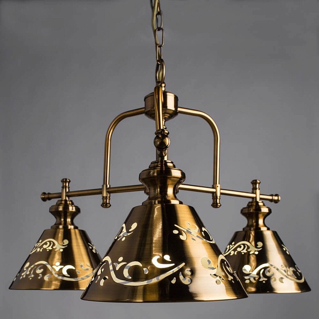 Подвесная люстра Arte Lamp Kensington A1511LM-3PB Фото № 2