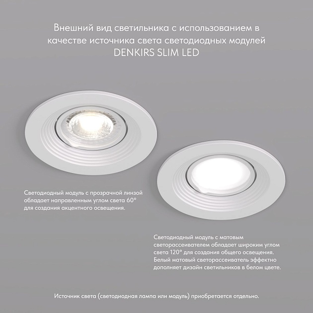 Встраиваемый светильник Denkirs Tisted DK3029-WH изображение 5 Встраиваемый светильник Denkirs Tisted DK3029-WH Фото № 5