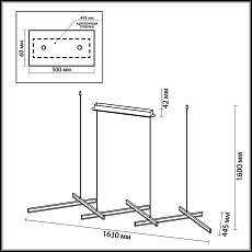 Подвесной светодиодный светильник Odeon Light L-vision Rudy 3890/85L 4