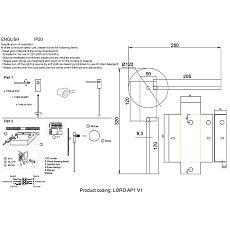 Бра Crystal Lux Loro AP1 V1 Black 1