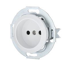 Розетка LK Studio без з/к, со шторками (белый) LK Vintage 883304-1 1