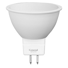 Лампа светодиодная General GU5.3 7W 3000K матовая GLDEN-MR16-7-230-GU5.3-3000 632700