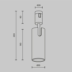 Трековый светильник  Maytoni Technical Focus Led TR144-1-12W3K-W-BS 1