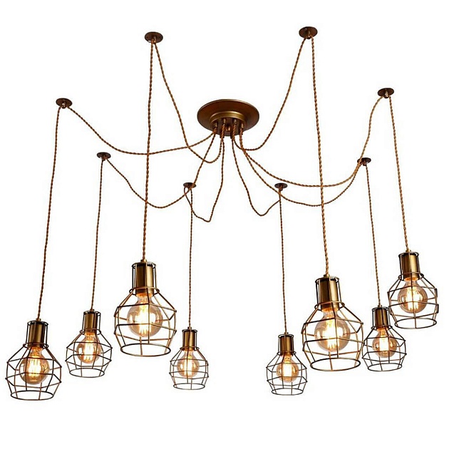 Подвесная люстра Arte Lamp 75 A9182SP-8BZ изображение 1 Подвесная люстра Arte Lamp 75 A9182SP-8BZ Фото № 1
